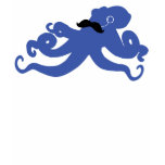 moustached octopus with a monocle t-shirts