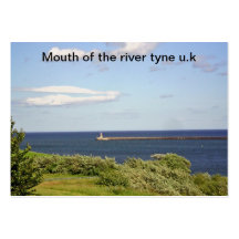 (Mouth of the river Tyne Business Card)