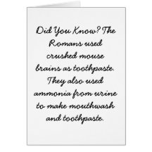 Mouthwash Card