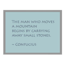 Move Mountains Inspirational Postcard