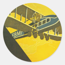 Move With the Times Round Stickers
