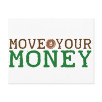 move your money (bank bailout) postcards