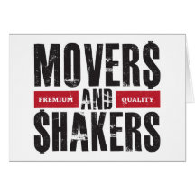 Movers and Shakers - Red Greeting Card