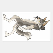 Moves like Lupine Rectangle Sticker