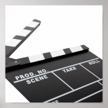 movie clapperboard canvas print