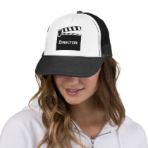 Movie Director's Hat With Clapperboard Slate