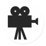 Movie Film Cine Camera Hollywood stickers