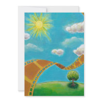 Movie lovers fun unique art film strip landscapes