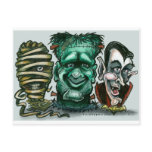 Movie Monsters postcards