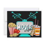 Movie Night Birthday Party Celebration invitations