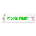 Movie Night bumper stickers
