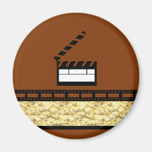 Movie Night Fridge Magnet