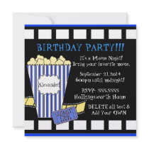 Movie Night-Popcorn Film Strip