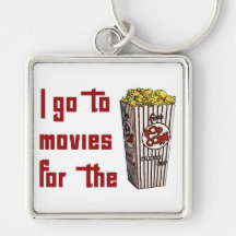 Movie Popcorn Key Chain