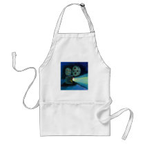 Movie projector colourful expressive painting art apron