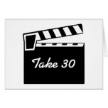 Movie Slate Clapperboard Board Birthday Card