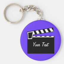 Movie Slate Clapperboard Board Keychain