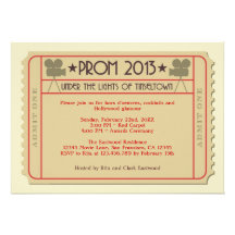Movie Ticket Awards Ceremony Party Invitation