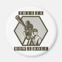 movie tv film camera director refrigerator magnet