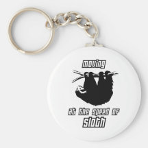 Moving at the Speed of Sloth Keychains