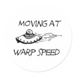 Moving At Warp Speed stickers