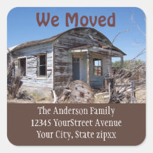 Moving New Address Sticker