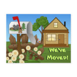 Moving notice announcements postcards