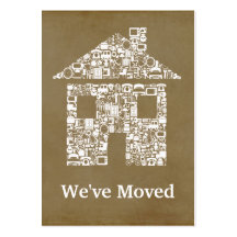 Moving Out Change of Address Business Size Cards Business Card Templates