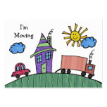 Moving Out Change of Address Notification Cards business cards