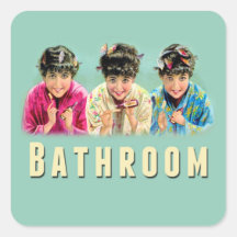 Moving Packing Box Label Sticker Bathroom