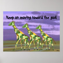 Moving towards the goal posters