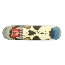 mowhawk skull2 skate board deck