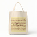 Mozart Gavotte - Grocery Tote bags