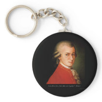 Mozart "Love Love Love" Quote Gifts & Collectibles keychains