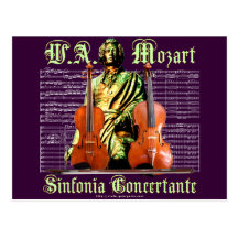 Mozart Sinfonia Concertante Postcards