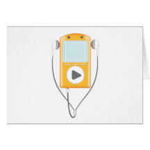 Mp3 Greeting Card