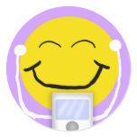 MP3 Smiley Sticker