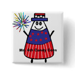 Mr. 4th Candy Corn Pinback Button