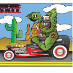 Mr. 8 Ball Hot Rod Photo Sculpture photo sculptures