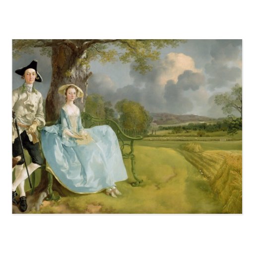Mr and Mrs Andrews, c.1748-9 Postcard