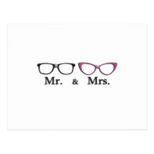 Mr. And Mrs. Geek Post Cards