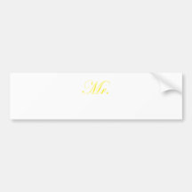 Mr. Bumper Sticker
