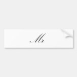 Mr Bumper Sticker