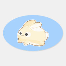 Mr. Bunny Oval Stickers
