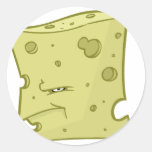 Mr. Cheese Round Stickers