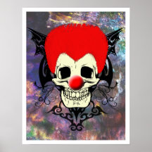 Mr. Clown Red Hair Print