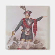 Mr. Macready in the role of Rob Roy Macgregor Fridge Magnets
