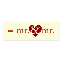 Mr & Mr Do the Math Tags