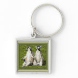 Mr & Mrs Lemur Premium Keyring keychains