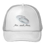 Mr. & Mrs./Silver Wedding Bands Hats